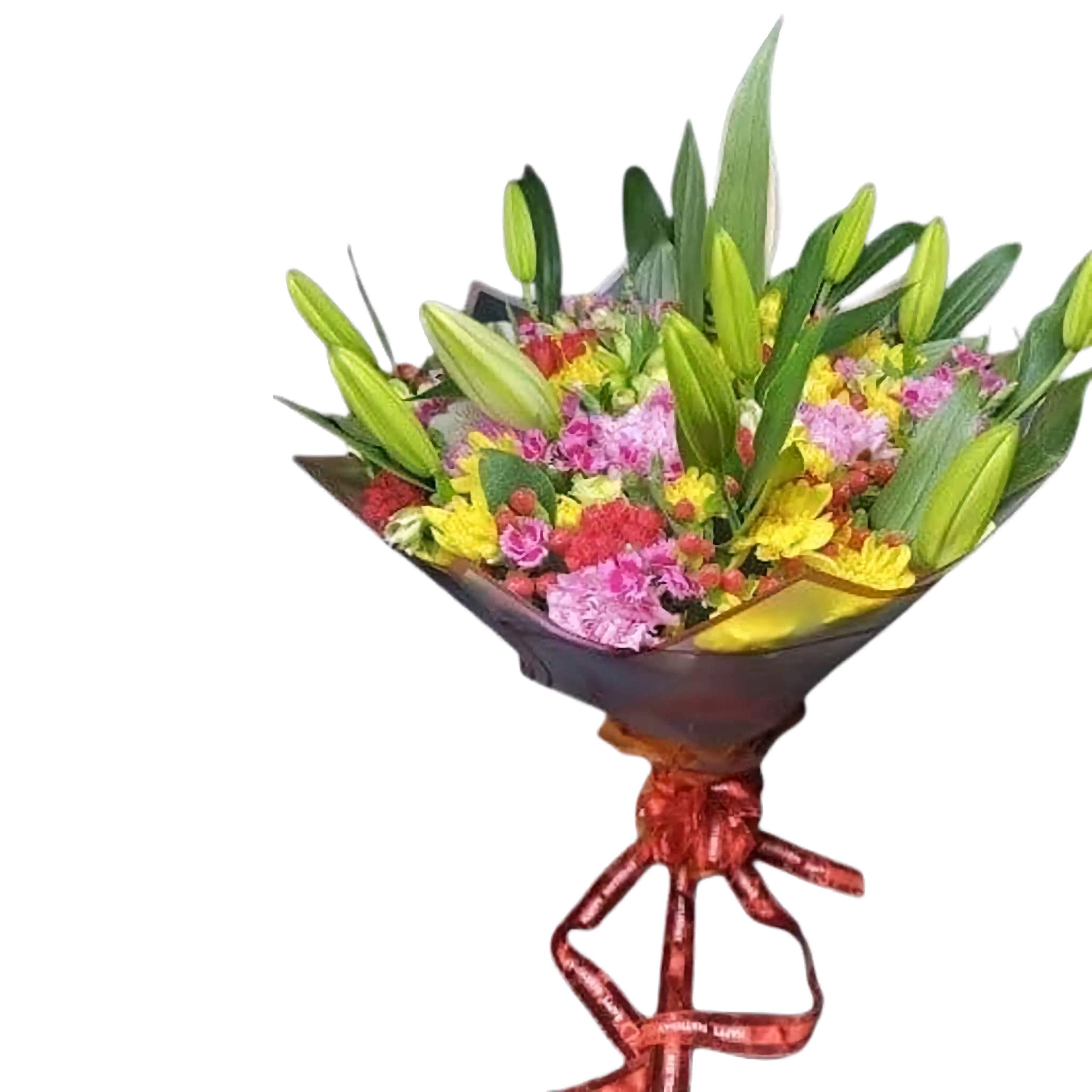 Colorful-Summer Embrace the vibrancy of summer with a colorful summer bouquet. Bursting with lively hues, it's a radiant celebration of joy.