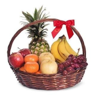 Savor the goodness of health with our Fresh Fruits Basket, a vibrant blend of nature's bounty that brings wellness and joy to every occasion. #FruitBasket
