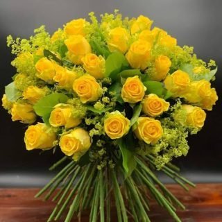 Brighten your day with our Yellow Roses Bouquet, a sunny and cheerful arrangement symbolizing joy and friendship. #YellowRoses #FloralHappiness