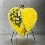 Elegantly express condolences with our Funeral Heart Wreath, a symbol of heartfelt sympathy and everlasting love in times of loss.