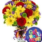 Wishing you a speedy recovery, send comfort and healing vibes with our vibrant Get Well Flowers. A thoughtful bouquet can brighten someone