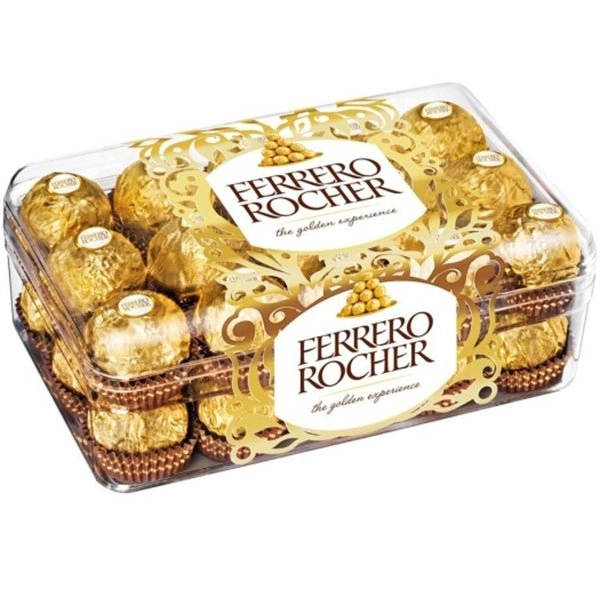 Ferrero Rocher Chocolate 375g and elevate your moments with the exquisite blend of golden, hazelnut-filled chocolates, perfect for celebrations and gifting