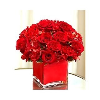 Simply Red: A classic bouquet of radiant red blooms with timeless elegance for any occasion. Order now for timely delivery #SimplyRed #FloralElegance