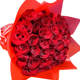 two dozen red roses bouquet delivery in Nairobi, Kenya