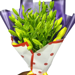 Shop online lilies flower bouquet of 20 stems stems of lilies delivery in Nairobi, Kenya