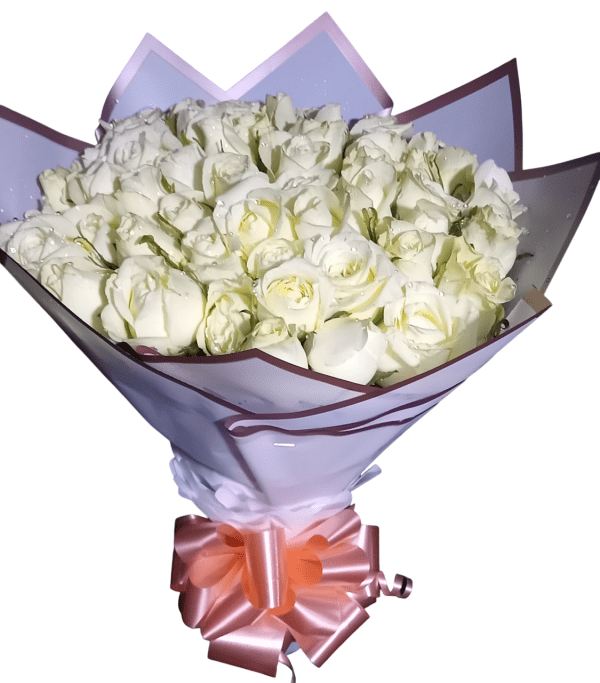 white rose bouquet delivery in Nairobi, Kenya