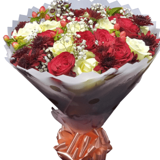 Captivate with our florist's pick bouquet. Symbolizing purity and love, this arrangement is perfect for special moments. Order yours today!