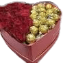Shop Love Box With Ferrero, With 16 pieces of Ferrero Rocher chocolate with red roses Shop same-day flowers and gifts for all occasions in Nairobi, Kenya