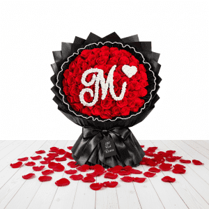 Valentines Day flowers Nairobi arranged as a romantic red rose bouquet