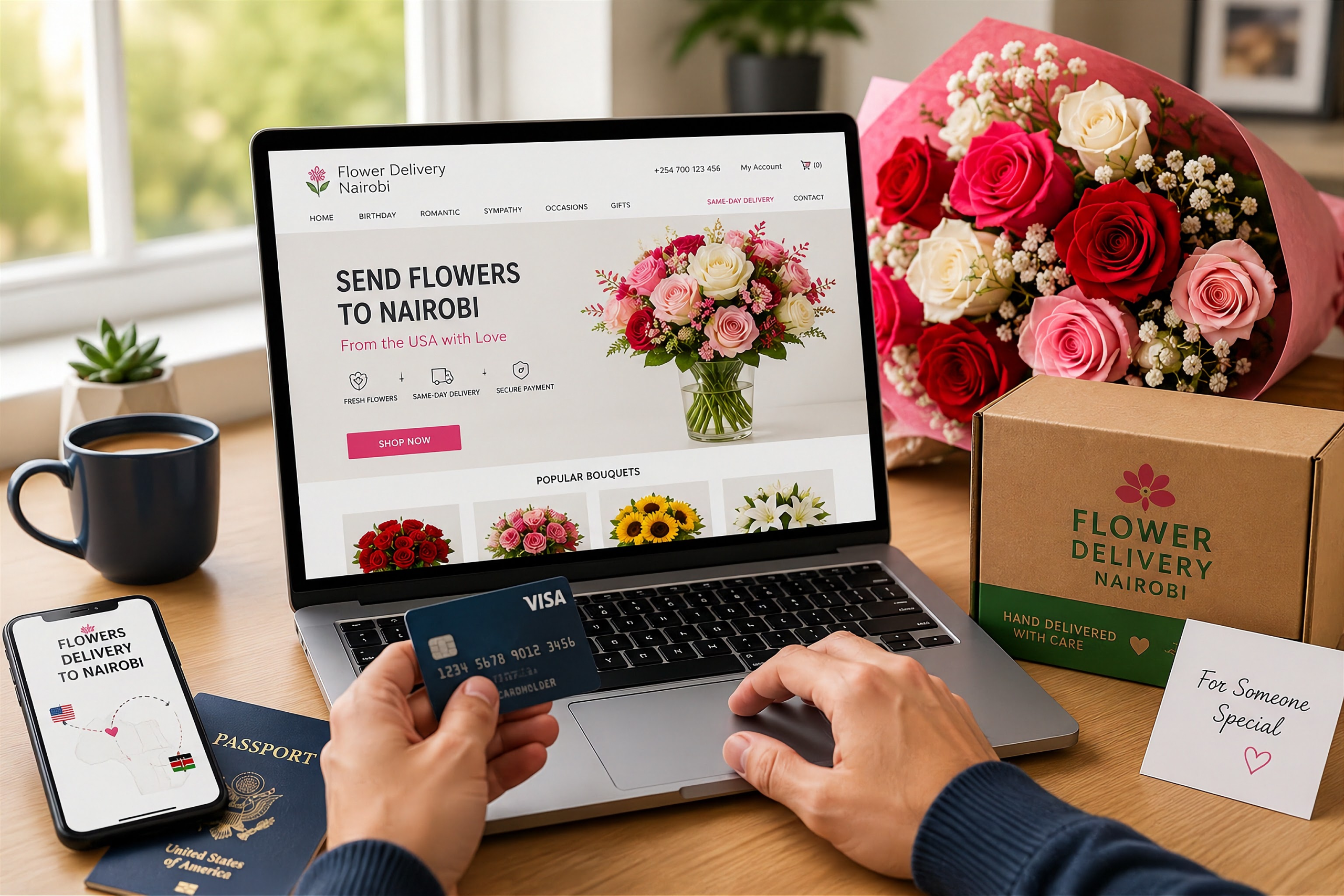 Send Flowers to Nairobi from the USA