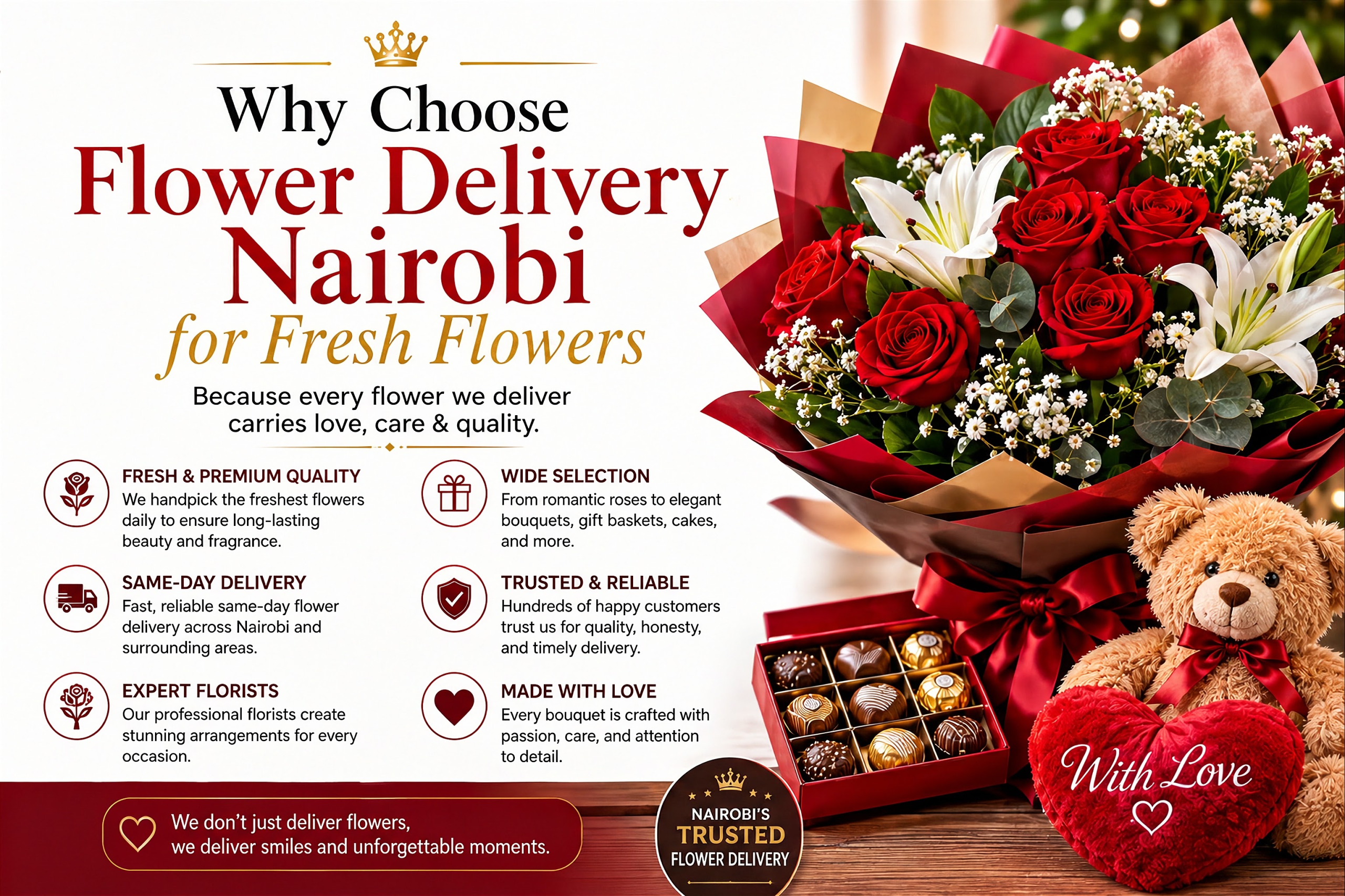 Why choose Flower Delivery Nairobi for fresh flowers