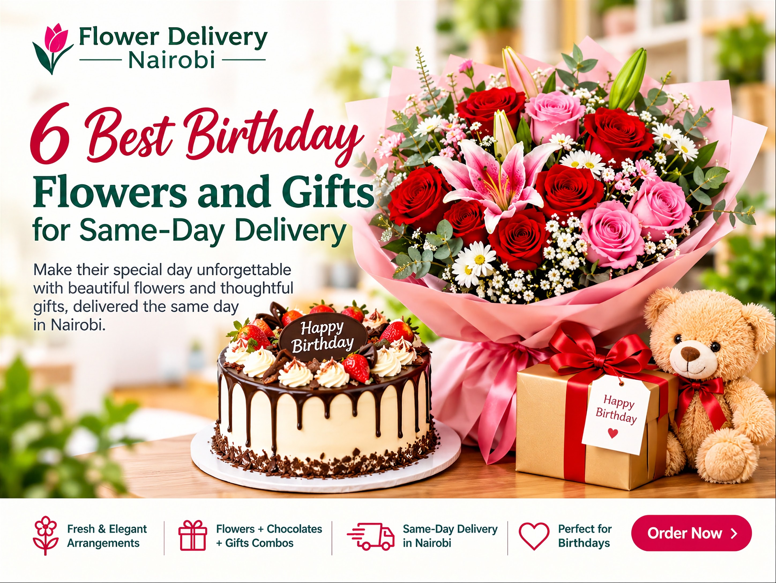 Birthday Flowers – Fresh Colorful Birthday Bouquet