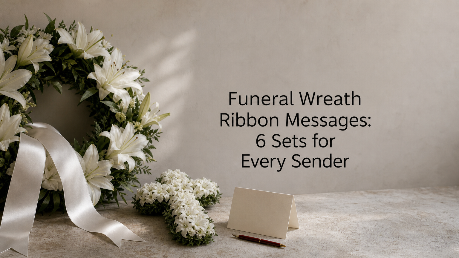 Funeral Wreath Ribbon Messages – Short Condolence and Remembrance Wording